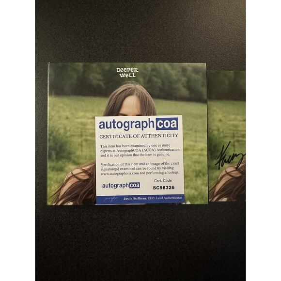 SIGNED Kacey Musgraves Autographed Deeper Well CD COA ACOA #SC98326 - Picture 3 of 3